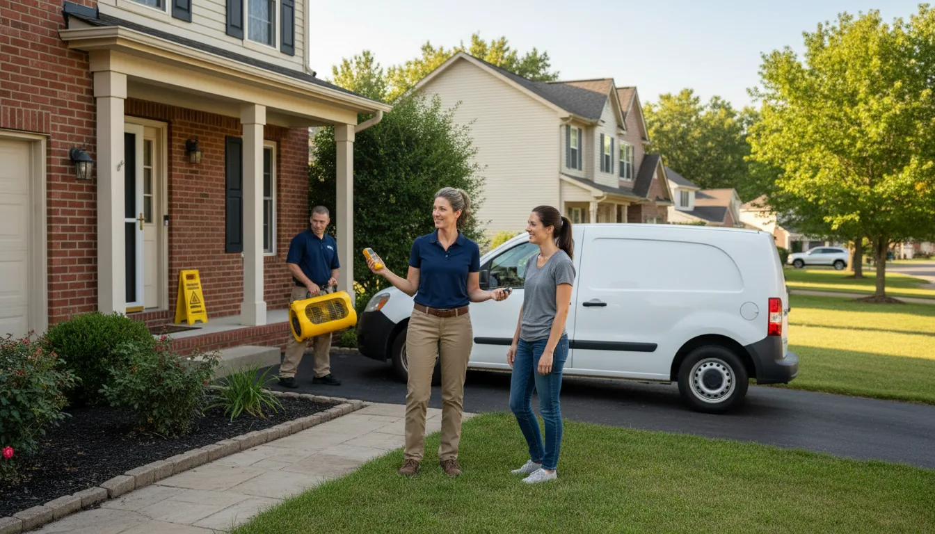 Residential water damage restoration in Vail, AZ